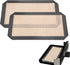 2pcs Silicone Baking Mats, 9.57x5.59 Inch ST100 & ST101 Silicone Oven Liners 2-in-1 Baking Sheet for Cookies Non Stick Silicone Liners for Ninja f...