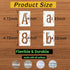 4 Inch Alphabet Letter Stencils, 66 Pcs Reusable Plastic Letter Number Symbol Interlocking Drawing Template Kit for Painting on Wood, Wall, Glass,...