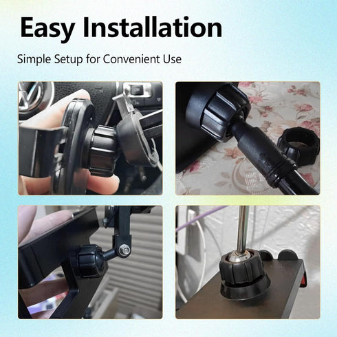 6 Pack Car Phone Mount Replacement Parts Tightening Nut for Replacement Car Mount Screw-On Ball-Joint Fixed Adapter Head Bracket Holder Ring for C...