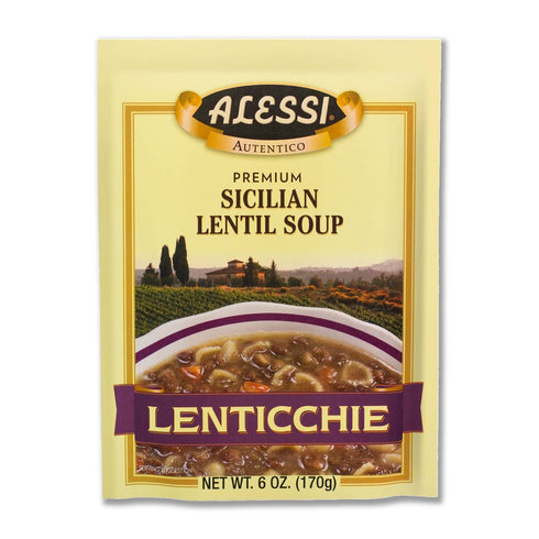 Alessi Autentico Premium Soups, Traditional Flavors, Sicilian Lentil (Sicilian Lentil, 6 Ounce (Pack of 1))...
