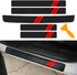 Door Sill Protector for Dodge Charger Challenger Durango Accessories Door Entry Guard Sill Protector with Plastic Scraper Carbon Fiber Leather Thr...
