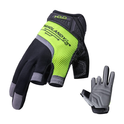 Framer Work Gloves,Fingerless Framing Gloves, Open-Finger Carpenters Gloves, High Dexterity, Performance Fit, Durable...
