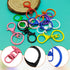 30Pcs Lobster Claw Clasps Keychain for Jewelry Making,Colorful Metal Lobster Clasp Swivel Trigger Clips with Swivel Clasps Hook Clips Flat Split K...