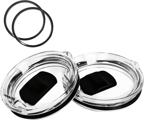 Rambler MagSlider Replacement Lid 30oz 2Pack, Magnetic Tumbler Lid Fit for Yeti Rambler...