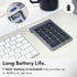 Macally Bluetooth Number Pad for Laptop - Wireless Numeric Keypad - 22 Key Numeric Keypad for Data Entry, Numpad Compatible with MacBook, iPad, iP...
