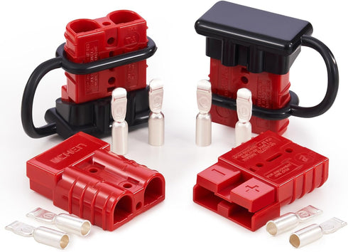 Orion Motor Tech Wire Connector 4 Pack, 50A Wire Harness Plug Kit for 6-12 Gauge Cables, 12V-36V Battery Quick Connect Disconnect Set for Car Bike...