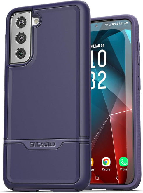 ENCASED Rebel Series Designed for Samsung Galaxy S21 Plus Case, Heavy Duty Protective Phone Case (Purple)...
