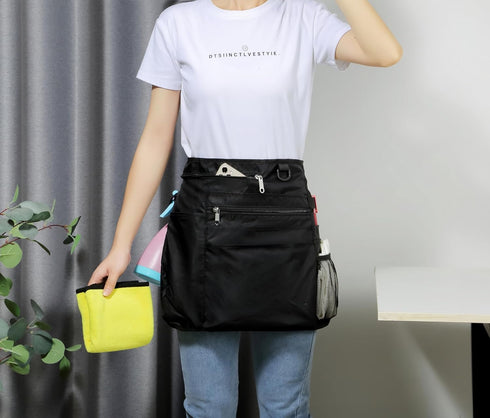 Waterproof Cleaning Apron with 8 Pockets,Housekeeping Uniform Supplies,Durable Caddy Costume Work Apron...
