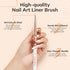 modelones Nail Art Brushes, Super Fine Thin Liner Nail Brush Set Sizes 7/11/15/20mm for Nail Gel Polish Painting Designs with Acrylic Rhinestone H...