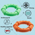 Dog chew Toys for Aggressive chewers Small Breed Non Toxic Silicone Long Lasting Dog Toys Ring Toy for Healthy Teeth (Green)...