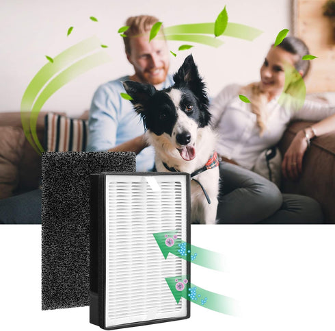 H126 Replacement HEPA Filter, Compatible with Levoit LV-H126, Includes 2 HEPA Filters and 8 Activated Carbon Pre-Filters Set, LV-H126-RF...