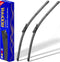 2 wipers Replacement for Toyota Tundra 2007-2020 Toyota Sequoia 2008-2020, Windshield Wiper Blades Original Equipment Replacement - 26"/23" (Set o...