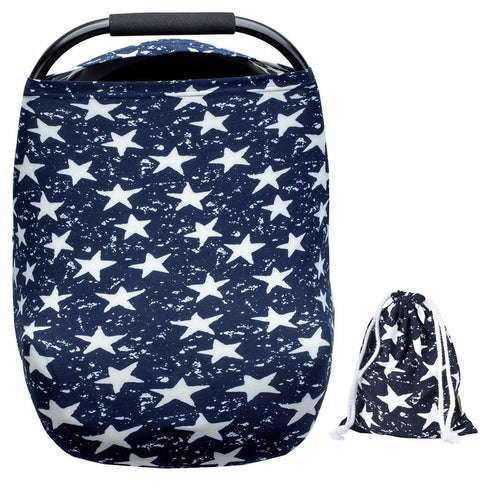 Baby Car Seat Covers for Baby Boys Girls Versatile Stretchy Babies Car Seat Cover Set Twinkle Stars Printing Infant Car Seat Canopy Nursing Covers...