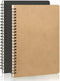 A5 Softcover Unlined Spiral Notebooks Blank Journals 2-Packs, Sketch Books Writing Pad Bullet Travel Memo Notepads Diary Planner for Work Women, 1...