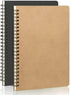 A5 Softcover Unlined Spiral Notebooks Blank Journals 2-Packs, Sketch Books Writing Pad Bullet Travel Memo Notepads Diary Planner for Work Women, 1...
