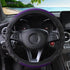 15 Inch Carbon Fiber Car Steering Wheel Cover, Breathable Anti-Slip Automotive Steering Wheel Covers, Car Interior Accessories for Men and Women, ...