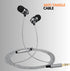 Betron B25 Earphones, Noise Isolating in-Ear Wired Headphones with Strong Bass, Tangle-Free Cord, Lightweight, Carry Case and Soft Earbud Tips (Bl...
