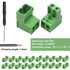 Tnisesm 16Pcs 2 Pin Screw Terminal Block Connector 5.08mm Pitch Pluggable with 2 Pin Phoenix Plug 300V 15A for 28-12AWG Cable...