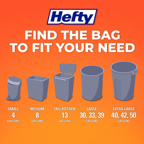 Hefty Medium Trash Bags, Fabuloso Scent, 8 Gallon, 26 Count...
