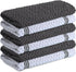 Infinitee Xclusives 100% Cotton Kitchen Towels - 15x25 Inch Ultra Soft Tea Towel, Super Absorbent Terry Dish Towels for Kitchen Linens |Grey|...