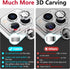 Tensea for iPhone 13 Pro - iPhone 13 Pro Max Camera Lens Protector, 9H Tempered Glass Camera Cover Screen Protector, Metal Individual Ring for iPh...