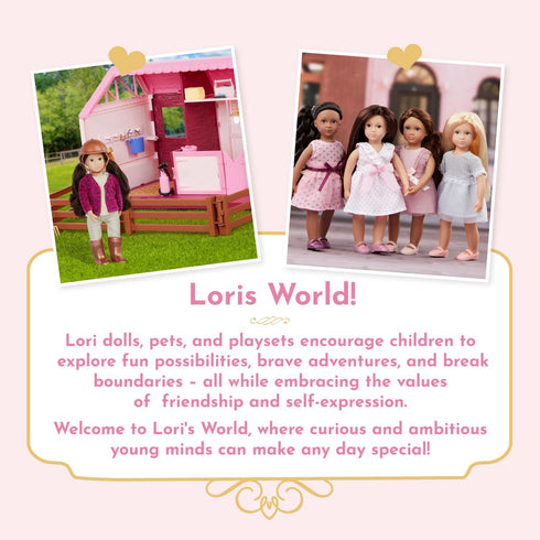Lori – Toy Horse Set for Mini Dolls – Horse Accessories – Play Food, Saddle, Trophy & More Grooming Toys – Playset for Kids – 3 Years + – Saddle U...