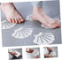 12PCS Non-Slip Bathtub Stickers: Sea Shell Shaped Safety Shower Treads, Adhesive Appliques Bathroom Floor Decal, White Anti Slip Shower Strips...