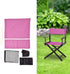 Director Chair Cover Durable Wear Resistant Stable Canvas Chair Seat for Office Rose Red...