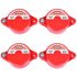 Gate Valve Lockout, 4 Pack Valve Lockout Device 1" to 2-1/2" Diameter Valve Handle Secure for Water Spigot Faucet Knob Oil Natural Gas Propane Tan...