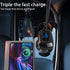 USB C PD Car Charger 60W -3 Port Type C PD 45W?USB-A 12W, Fast Charge Compatible for iPhone, MacBook, iPad Pro, Dell XPS13, Chromebook Pixels, Sam...