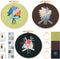 Spritewelry 3 Sets Embroidery Start Kit for Beginners Stamped Cross Stitch Sets with Pattern and Instructions with Embroidery Hoops Threads Needle...