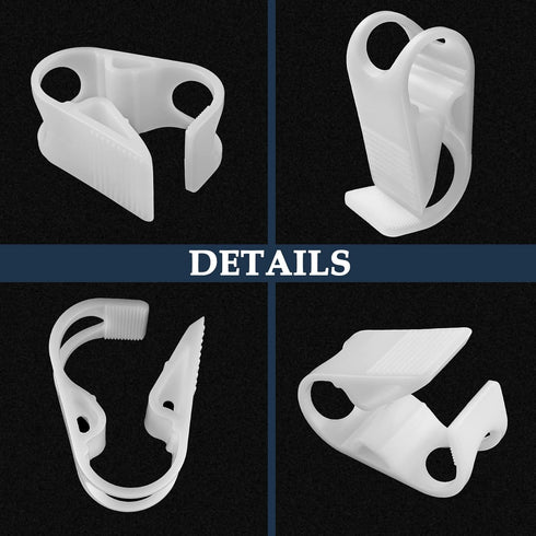 6 Pcs Plastic Tubing Clamps Adjustable Tube Clamp 0.472-0.708 Inch, 12-18 mm Flow Control Hose Clamp Tube Laboratory Pinch Valve Syphon Pipe Clamp...