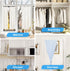2 Pcs Spring Tension Rod, Adjustable 17-28 Inches, No Drilling White Small Tension Rod Ideal for Small Windows, Lockers, Kitchen?Wardrobes...