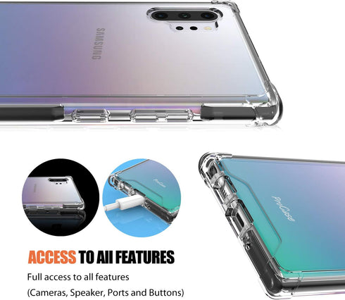 ProCase Galaxy Note 10 Plus Case/Note 10+ 5G Case Clear, Slim Crystal Clear Cover Anti-Yellow Shockproof Cover for Galaxy Note 10+ / 10 Plus / 5G ...