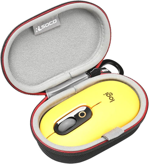 RLSOCO Carrying Case for Logitech POP/Pebble Mouse 2/Pebble Wireless Mouse with Keychain (Black)...