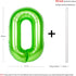 40 inch large green digital balloon number helium foil polyester film Jungle themed party birthday party anniversary decoration bright green digit...
