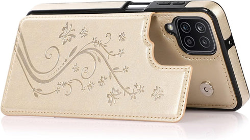 Asuwish Phone Case for Samsung Galaxy A42 5G with Tempered Glass Screen Protector Card Holder Wallet Cover Stand Flip Leather Cell Accessories Gla...