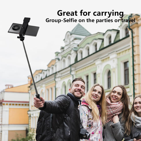 Selfie Stick, 40 in Retractable Phone Tripod with Wireless Remote Control & Light, Portable Selfie Stick Tripod for Photograph, Live Streaming, Vi...
