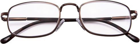 EYEGUARD 2 Pairs Spring Hinge Reading Glasses for Men Women Readers 3.00...