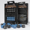 Fortress Compact D6: Black & Blue by Q-Workshop, Dice for RPG Board Games, for 1+ Players and Ages 14+...