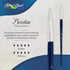 Silver Brush Limited 1900-10 Bristlon Round Paintbrush for Oil, Acrylic, and Heavy Body Paints, Size 10, Long Handle...