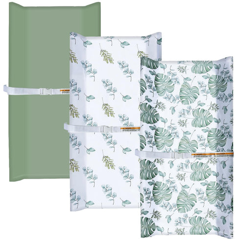AMROSE 3 Pack Easy Care Changing Pad Covers, Ultra Soft Microfiber Diaper Change Table Sheets for Baby Boys and Girls, Leaf Collection...