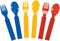 Brick Party Fork & Spoon Utensils Silverware Set - 16 pieces- Brick and Building Block Birthday Party Supplies...