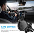 pop-tech Air Vent Phone Holder for Socket Mount, 360° Rotation Vent Clip Car Mount Silicone with Adjustable Switch Lock for Collapsible Grip/GPS N...