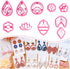 KEOKER Polymer Clay Cutters, Spring Floral Clay Cutters, Polymer Clay Cutters for Earrings Jewelry Making, 10 Shapes Flower Clay Earrings Cutters ...