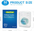 840D Fluffy Floss Threaders,Deep Clean Dental Floss for Braces, Bridges, and Implants,Super Floss Pre-Cut Strands and Mint Aroma,50 Threaders(1Pac...