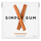 Simply Gum | Cinnamon | Plant- Based Chewing Gum | Pack of Six (90 Pieces Total) | Synthetic Free + Aspartame Free + non GMO...
