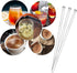 Aboat 120 Pieces 7.3 Inch Plastic Round Top Swizzle Sticks, Crystal...