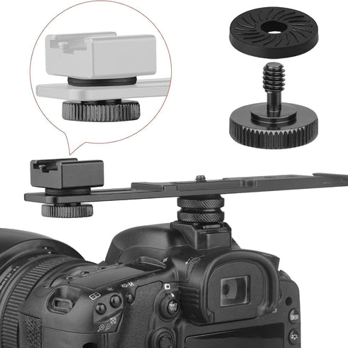 10PCS Shorten Camera Long Screw Shaft Camera Accessory Base Threaded Washer Black Rubber Washer Suitable for Protecting Camera Screw Shaft and Mon...