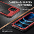 Beasyjoy Case for iPhone 12 Pro Max Waterproof, Metal Heavy Duty Case with Built in Screen Protector, Military Grade Full Body Protective Defender...